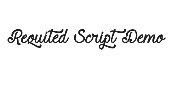 Requited Script Demo Logo