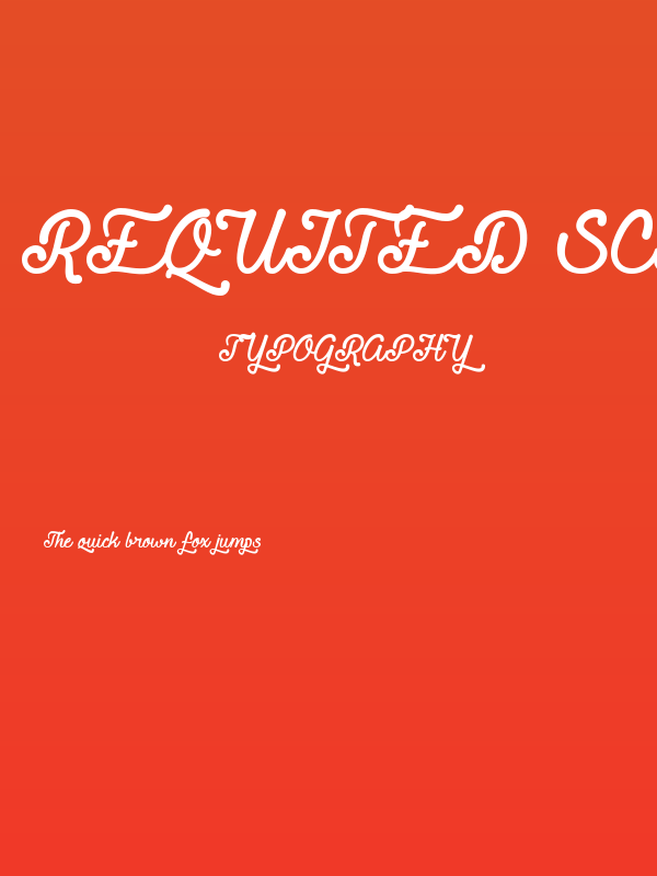Requited Script Demo Poster