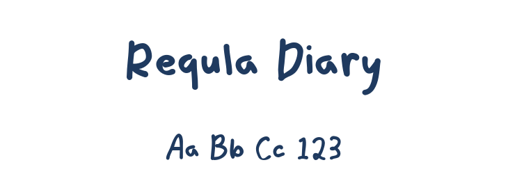 Requla Diary Font Preview