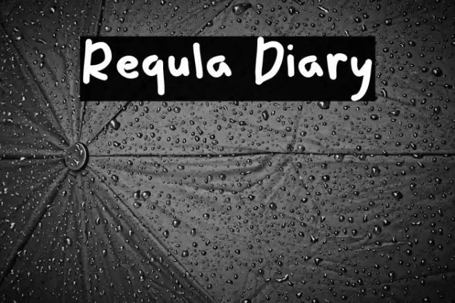 Requla Diary خط examples