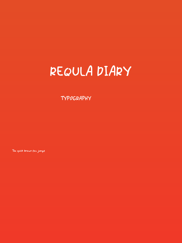Requla Diary Poster