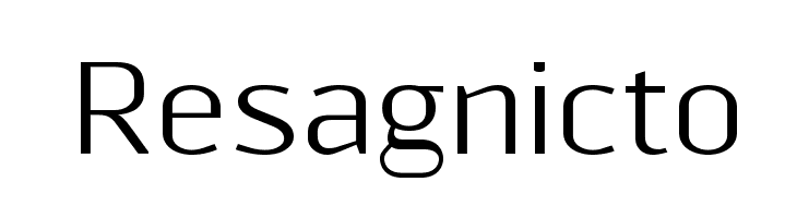 Resagnicto Font