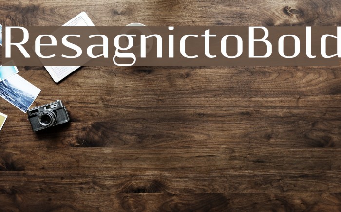 ResagnictoBold Font examples