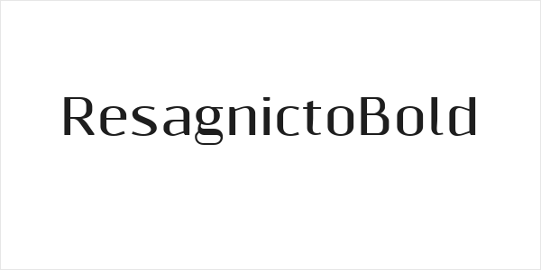 ResagnictoBold Logo