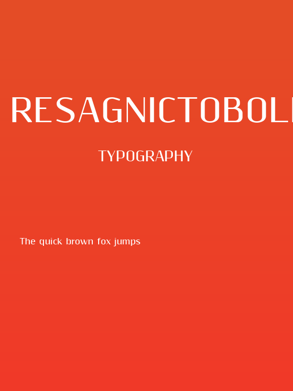 ResagnictoBold Poster