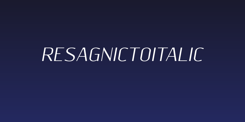 ResagnictoItalic Social Header