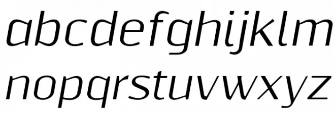 ResagnictoItalic फ़ॉन्ट लोअरकेस