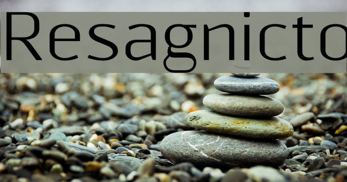 Resagnicto Font examples
