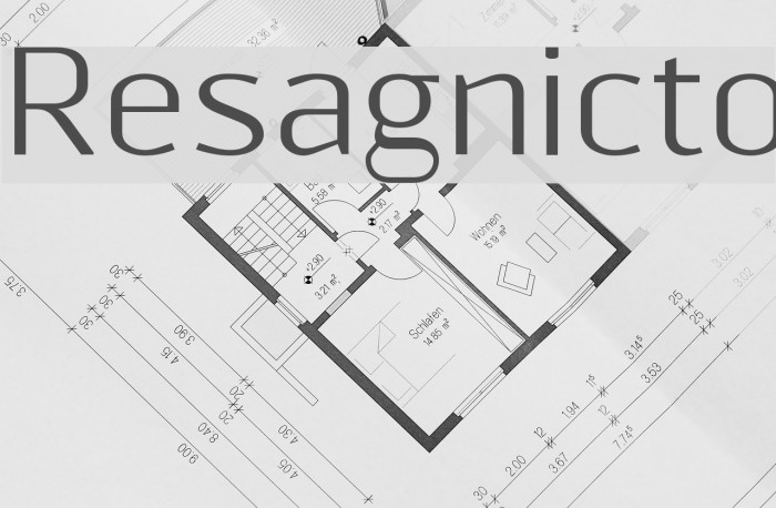 Resagnicto Font examples