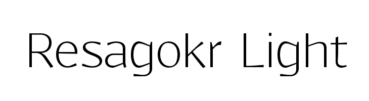 Resagokr Light Font