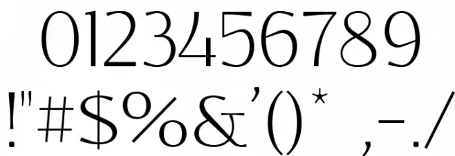 Resagokr Light Font OTHER CHARS