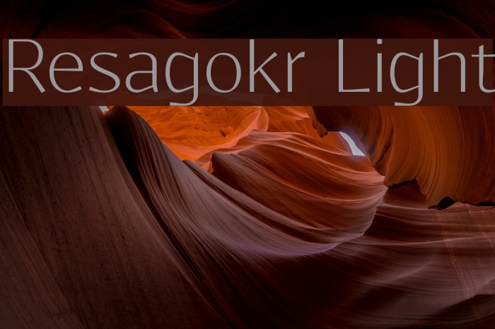 Resagokr Light Font examples