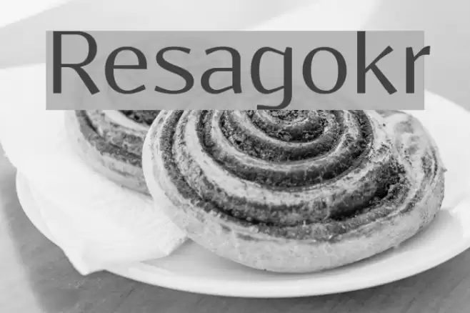 Resagokr Font examples