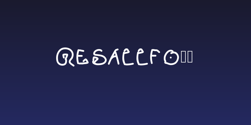 ResallFont Social Header