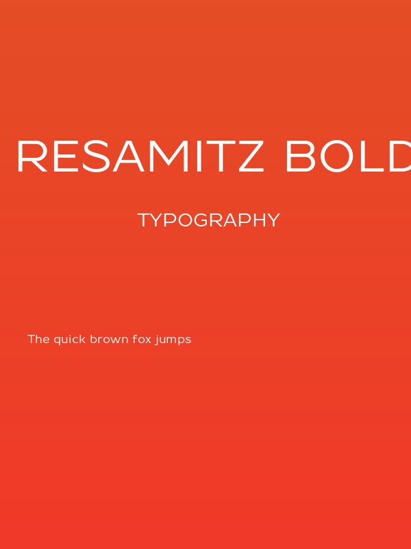 Resamitz Bold Poster