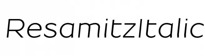 Resamitz Italic  les polices de caractères gratuit tlcharger