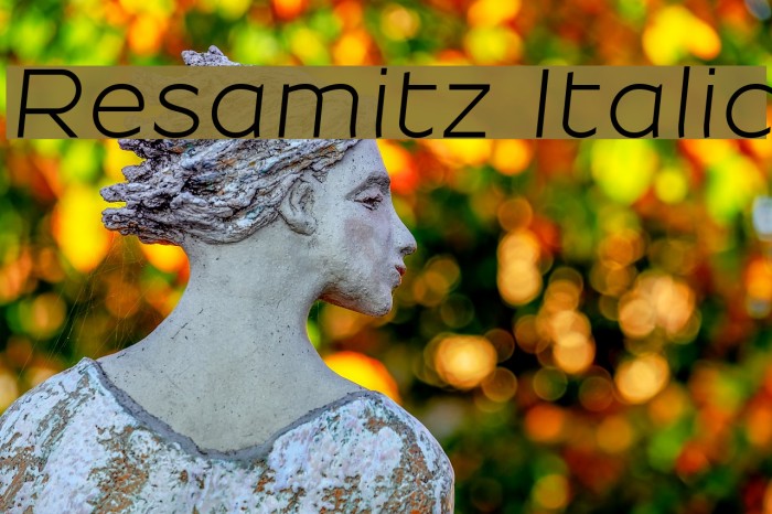 Resamitz Italic Font examples
