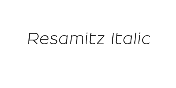 Resamitz Italic Logo