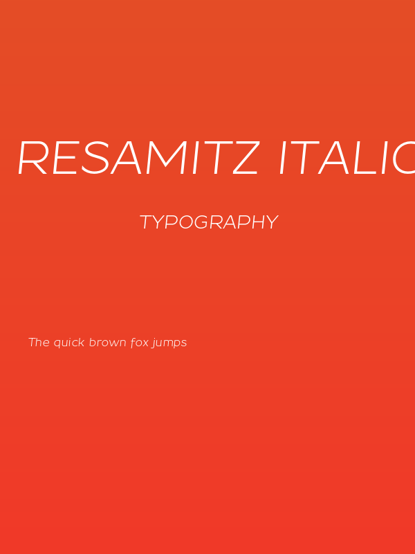 Resamitz Italic Poster
