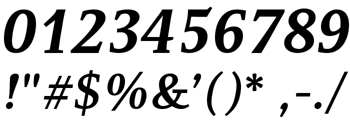 Resavska BG-Bold Italic Font OTHER CHARS