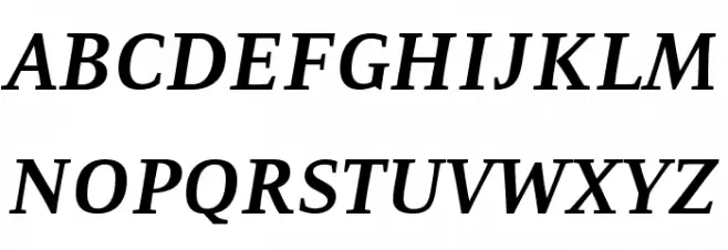 Resavska BG-Bold Italic 字体 大写