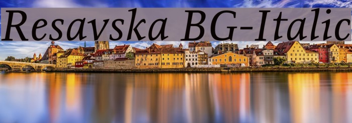 Resavska BG-Italic Font examples