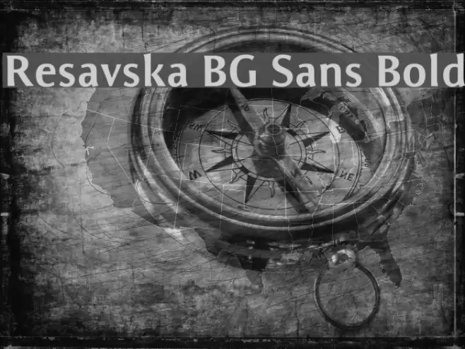 Resavska BG Sans Bold Font examples