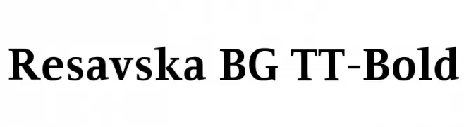 Resavska BG TT-Bold  Fuentes Gratis Descargar