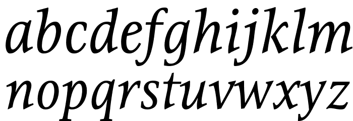 Resavska BG TT-Italic Font LOWERCASE