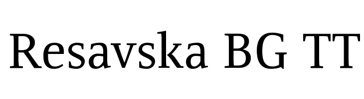 Resavska BG TT Font