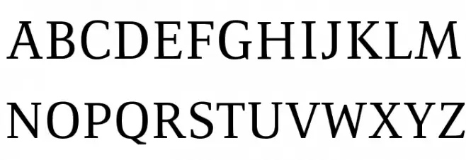 Resavska BG TT Font Litere mari