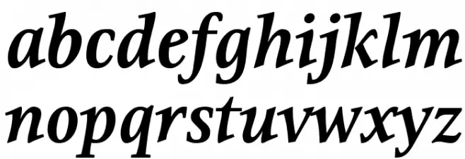 Resavska BG YU-Bold Italic خط أحرف صغيرة