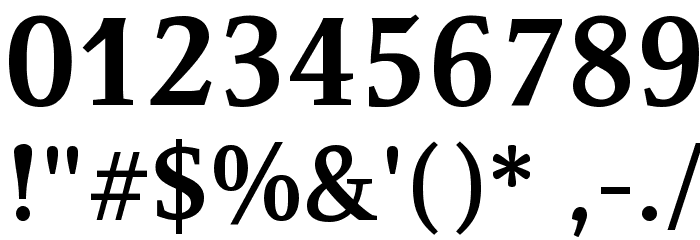 Resavska BG YU-Bold Font OTHER CHARS