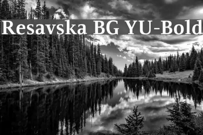 Resavska BG YU-Bold Font examples