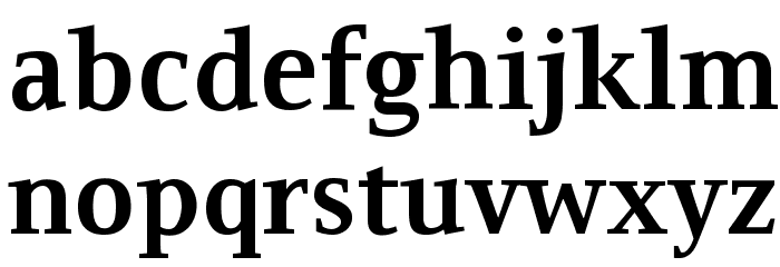 Resavska BG YU-Bold Font LOWERCASE