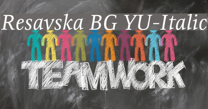 Resavska BG YU-Italic Font examples