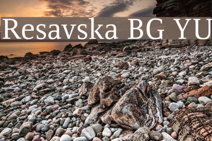 Resavska BG YU Font examples