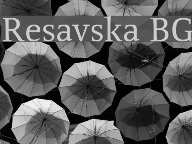Resavska BG Font examples
