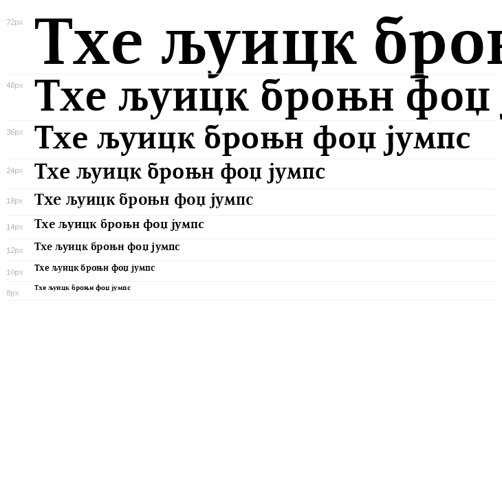 ResavskaBGCyrillic Bold Waterfall