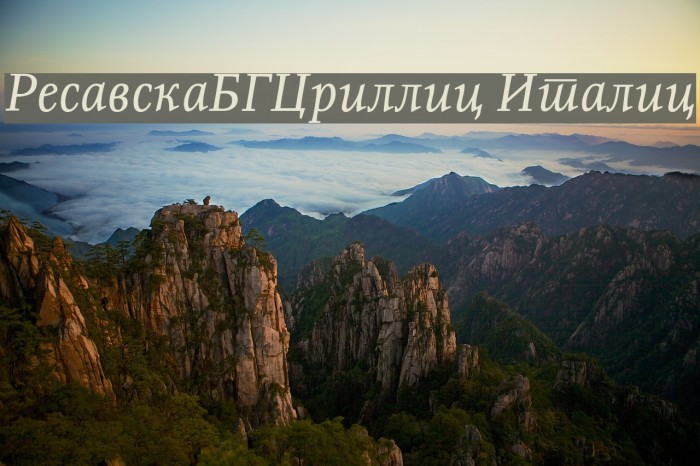 ResavskaBGCyrillic Italic Font examples