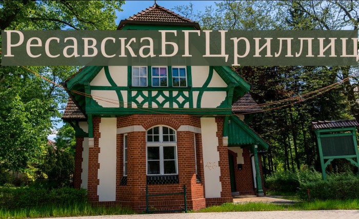 ResavskaBGCyrillic Font examples