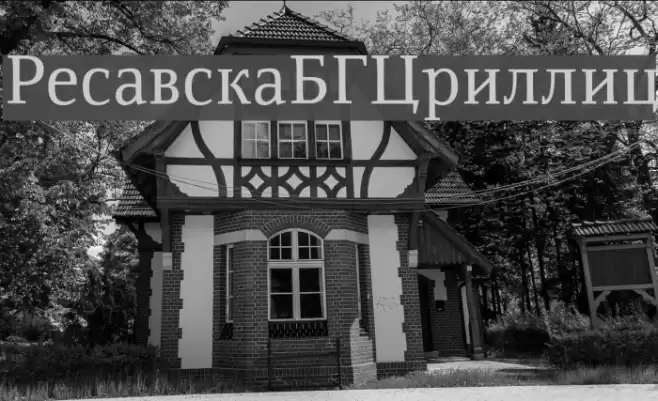 ResavskaBGCyrillic Font examples