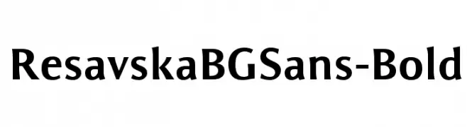 ResavskaBGSans-Bold  baixar fontes gratis