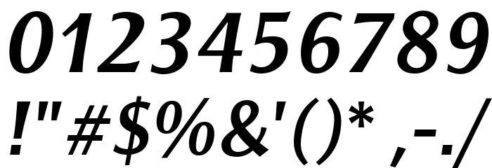 ResavskaBGSans-BoldItalic Font OTHER CHARS