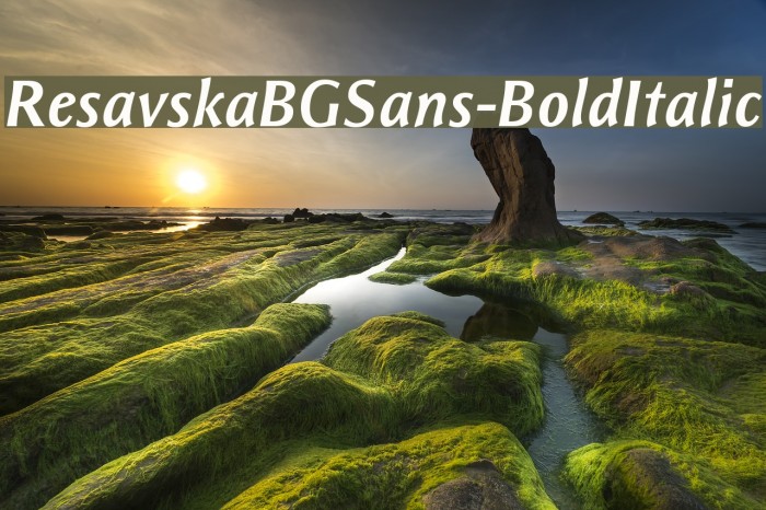 ResavskaBGSans-BoldItalic Font examples