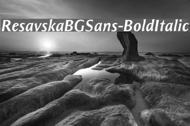 ResavskaBGSans-BoldItalic examples