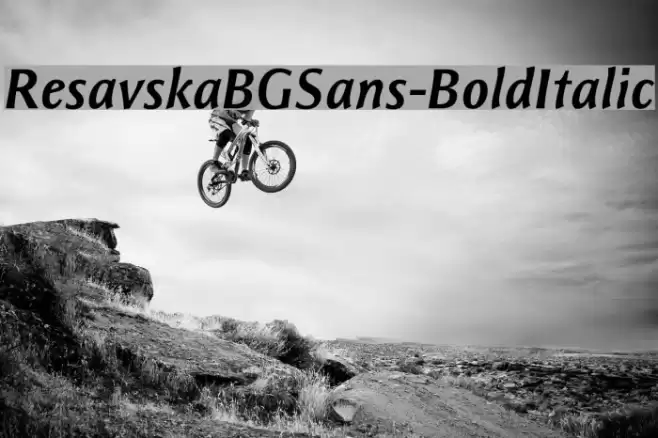 ResavskaBGSans-BoldItalic examples