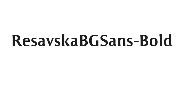 ResavskaBGSans-Bold Logo