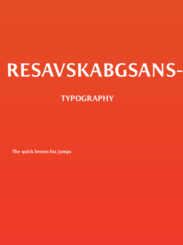 ResavskaBGSans-Bold Poster