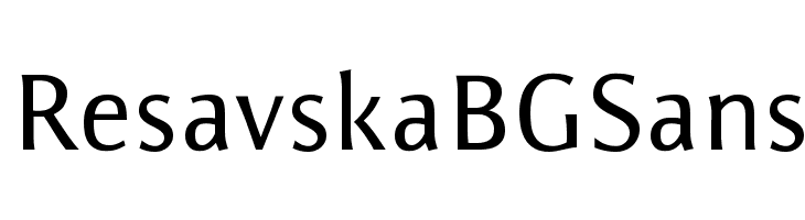 ResavskaBGSans  नि: शुल्क फ़ॉन्ट्स डाउनलोड